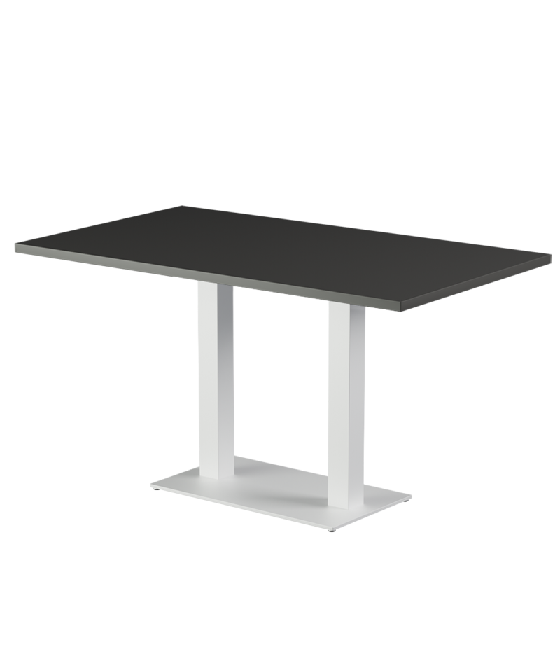 Stolik Alfa Duo biały blat laminowany