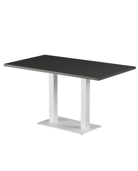 Stolik Alfa Duo biały blat laminowany