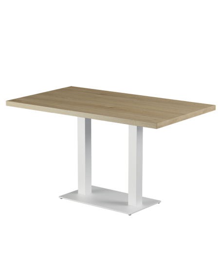 Stolik Alfa Duo biały blat laminowany