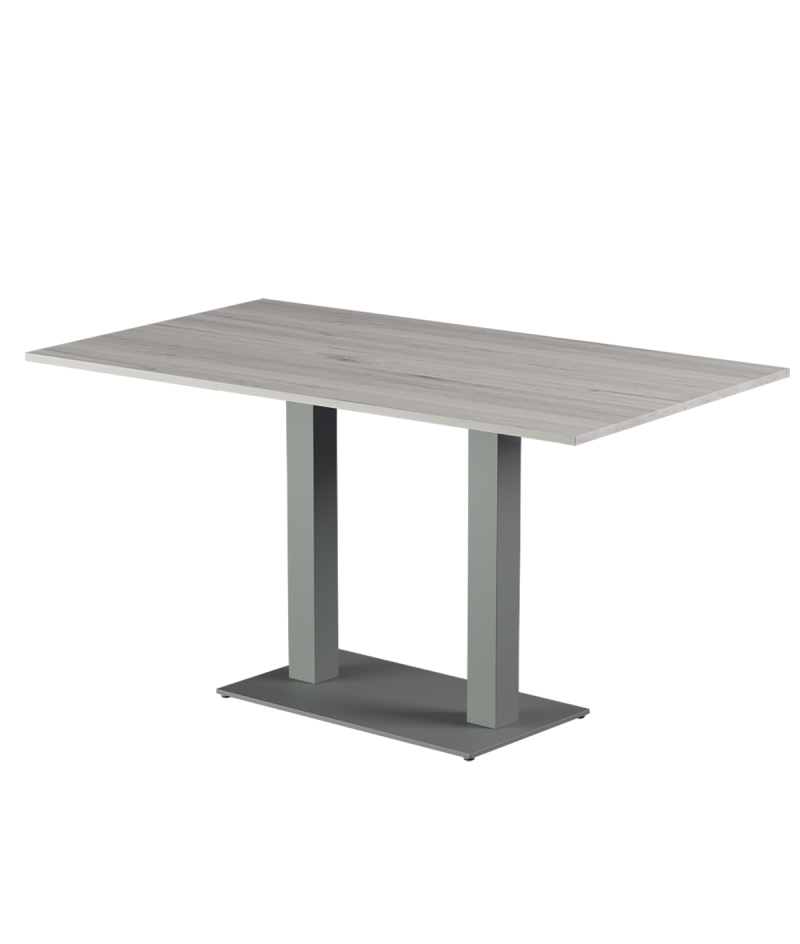 Stolik Alfa Duo szary blat laminowany