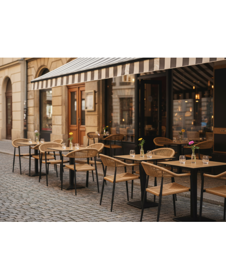 Krzesło Emilio ciemny naturalny