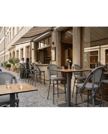 Krzesło Matteo Bar grafitowe