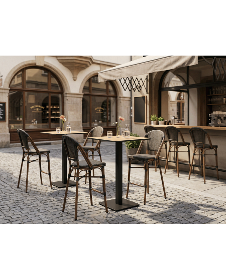 Krzesło Matteo Bar brązowe