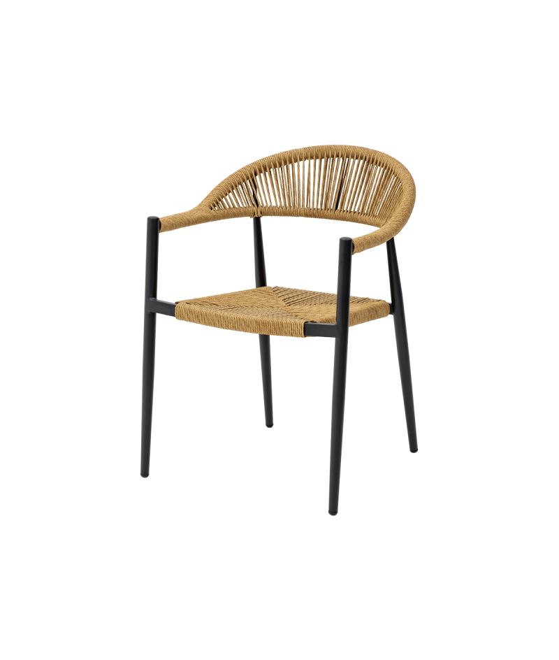 Krzesło Emilio ciemny naturalny