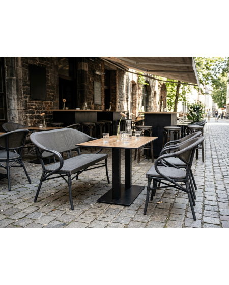 Ławka Camillo Bench czarno-grafitowa