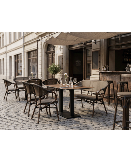 Ławka Camillo Bench brązowa