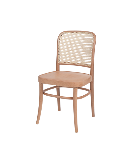 Krzesło drewniane Loomi 811 rattan naturalny