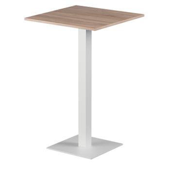 Stolik Alfa Bar biały blat laminowany