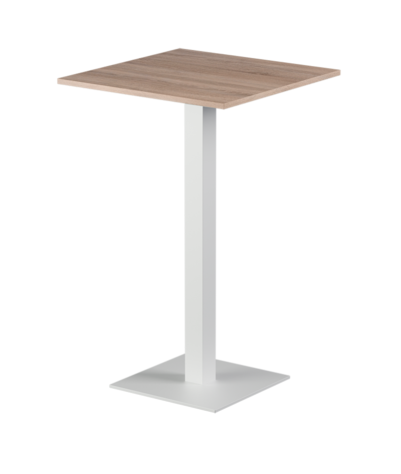 Stolik Alfa Bar biały blat laminowany