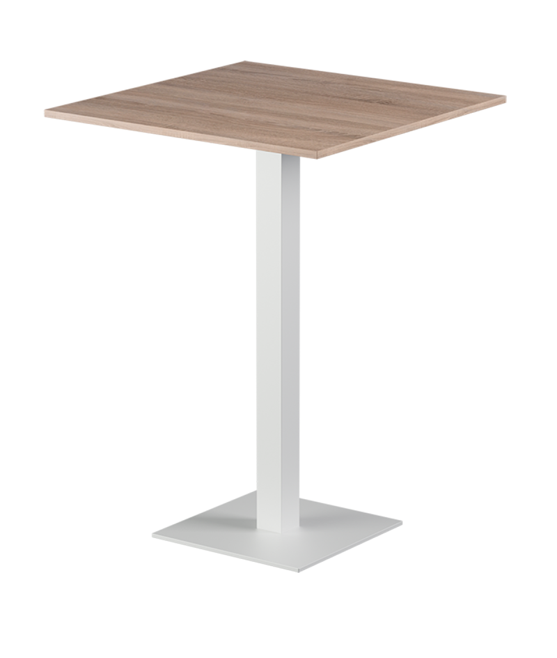 Stolik Alfa Bar biały blat laminowany