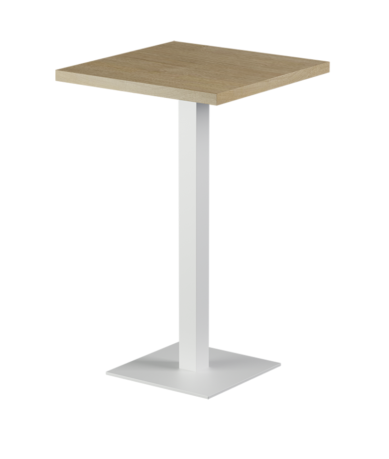 Stolik Alfa Bar biały blat laminowany