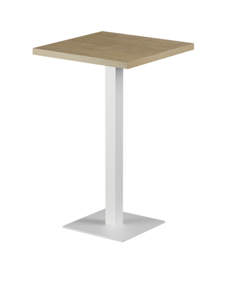 Stolik Alfa Bar biały blat laminowany