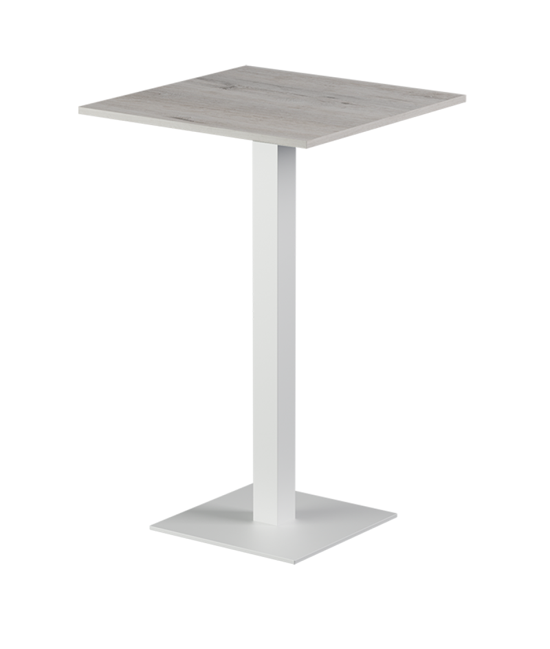 Stolik Alfa Bar biały blat laminowany