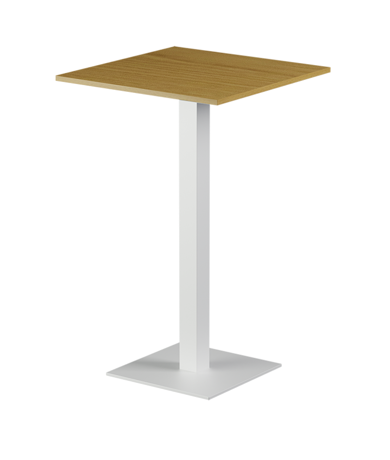 Stolik Alfa Bar biały blat laminowany