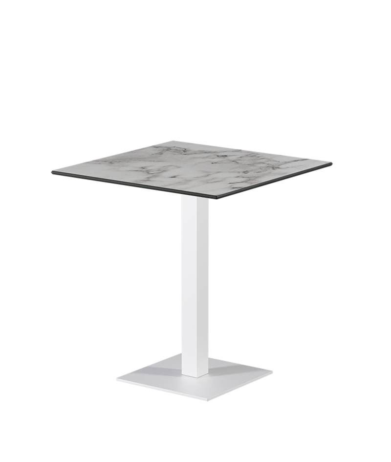 Stolik Alfa S biały blat HPL