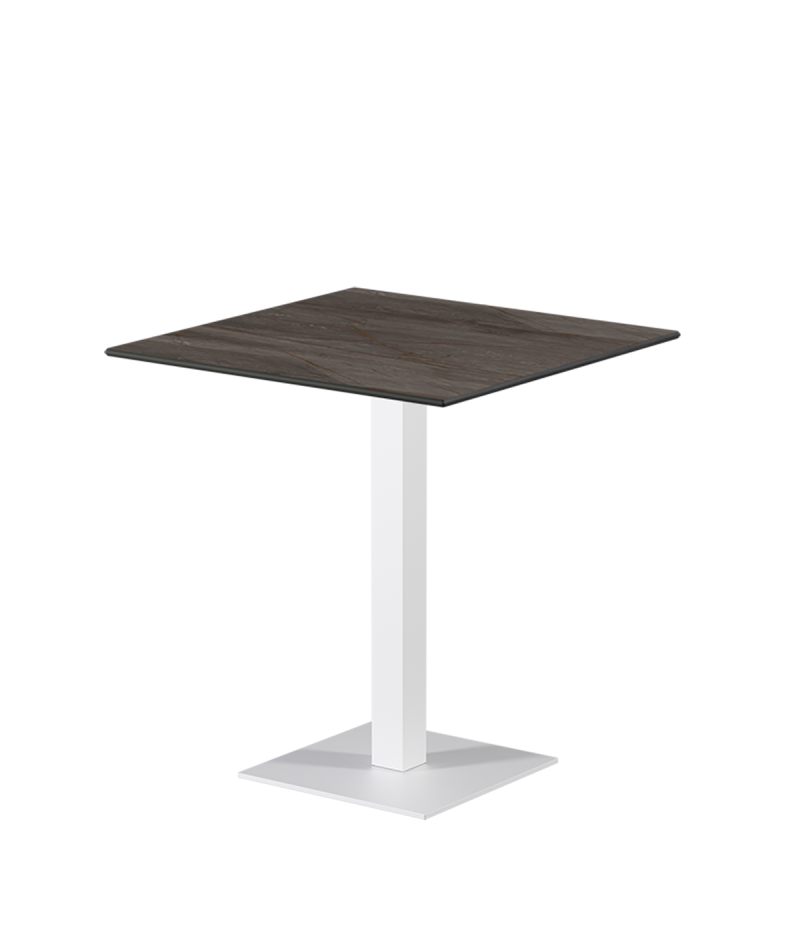 Stolik Alfa S biały blat HPL