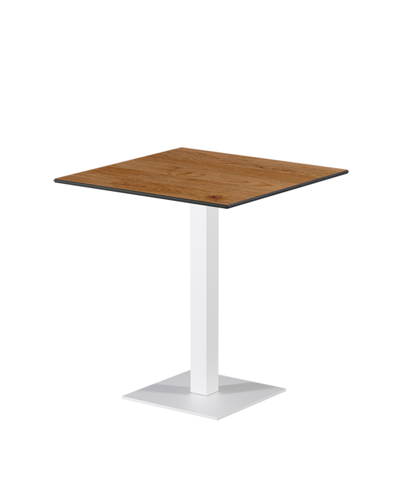 Stolik Alfa S biały blat HPL