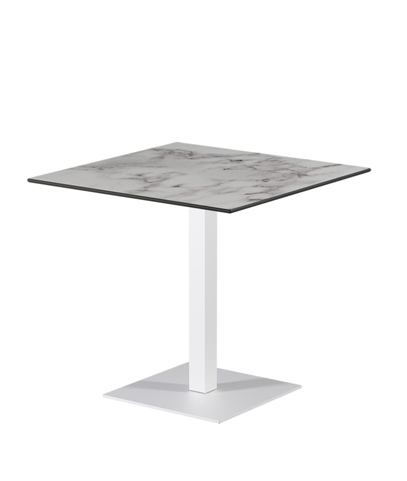 Stolik Alfa S biały blat HPL