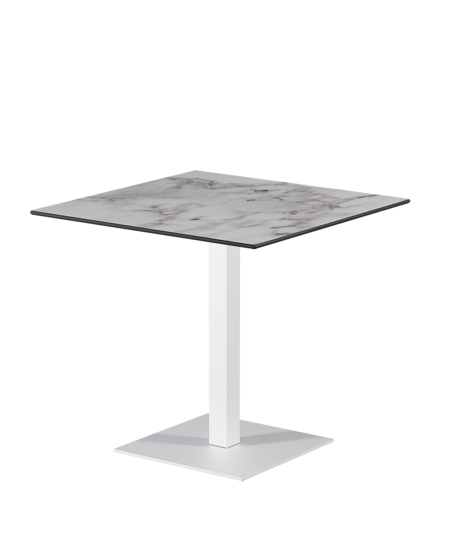 Stolik Alfa S biały blat HPL