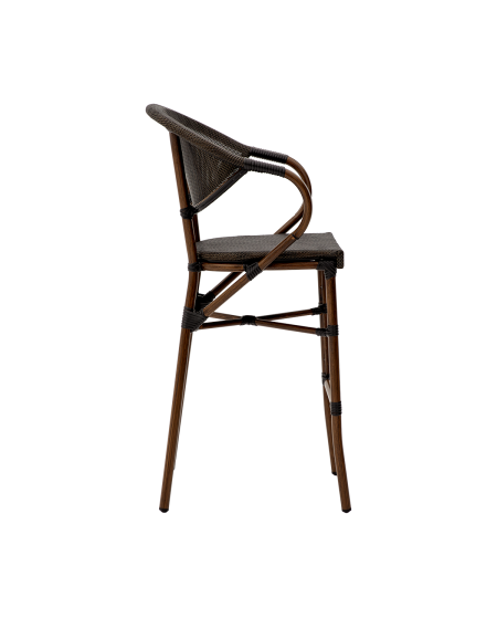 Krzesło Camillo Bar brązowe