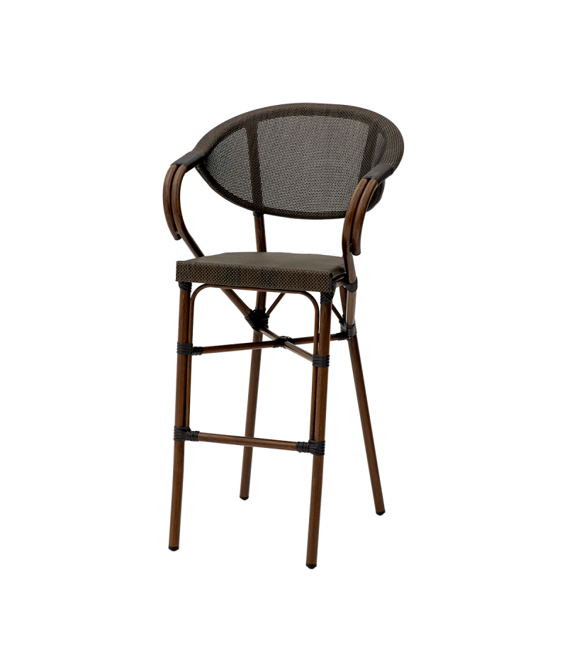 Krzesło Camillo Bar brązowe