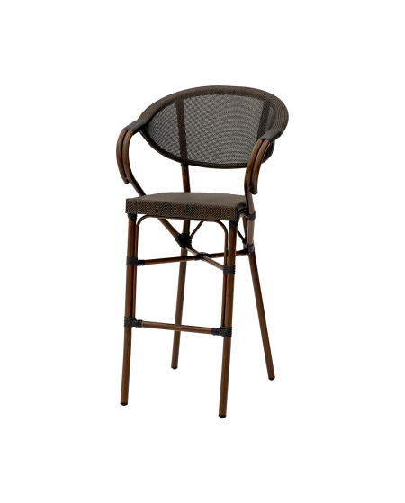 Krzesło Camillo Bar brązowe