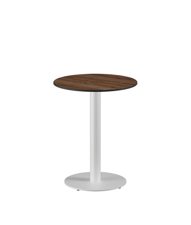 Stolik Alfa R biały blat HPL