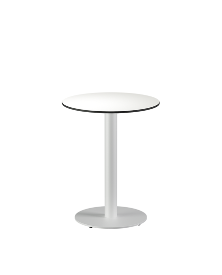 Stolik Alfa R biały blat HPL