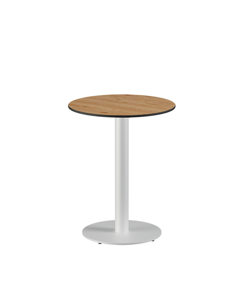 Stolik Alfa R biały blat HPL