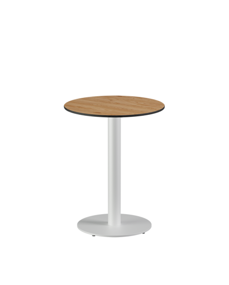 Stolik Alfa R biały blat HPL