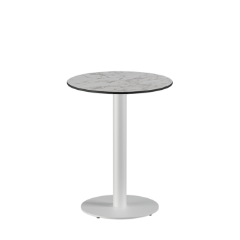Stolik Alfa R biały blat HPL