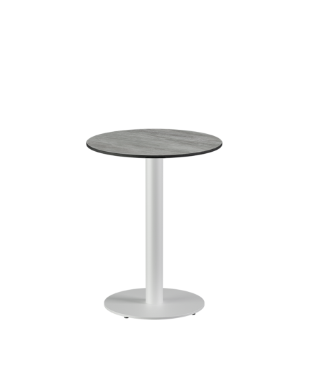 Stolik Alfa R biały blat HPL