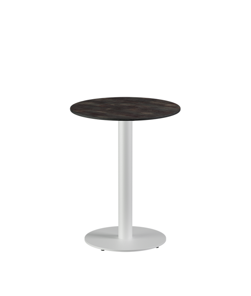 Stolik Alfa R biały blat HPL