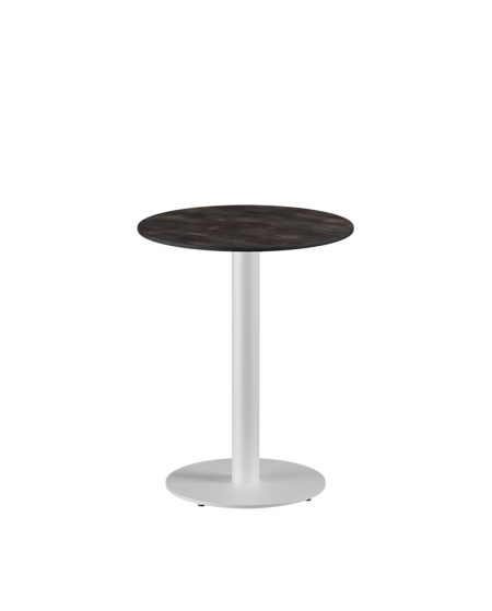 Stolik Alfa R biały blat HPL