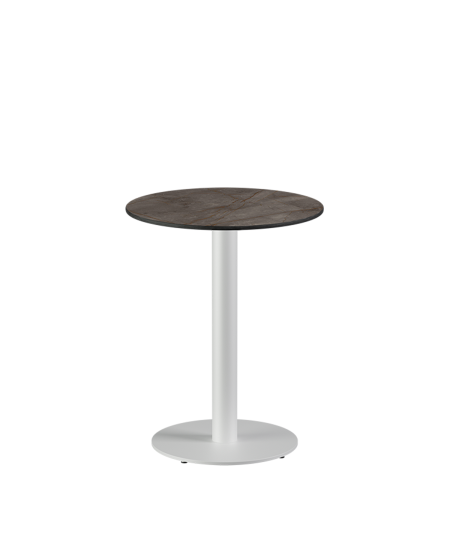 Stolik Alfa R biały blat HPL