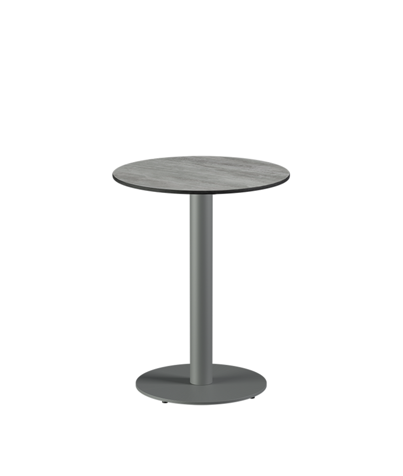 Stolik Alfa R szary blat HPL
