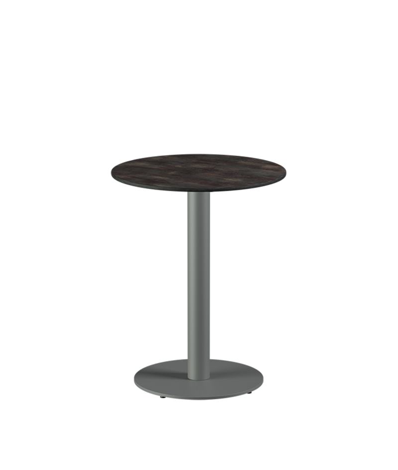 Stolik Alfa R szary blat HPL