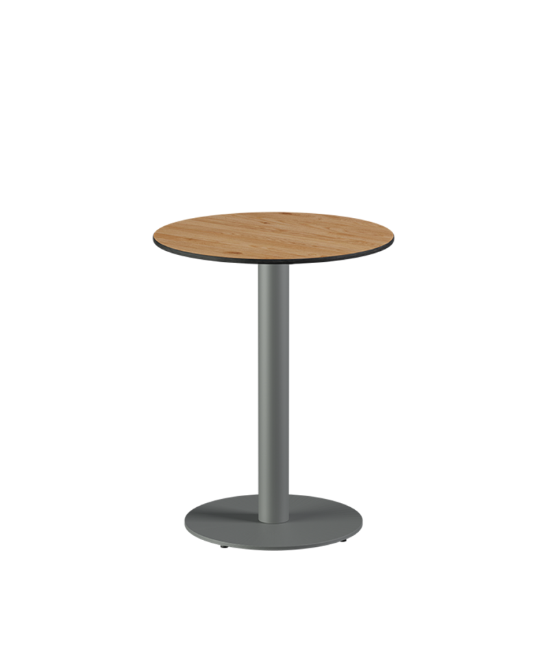 Stolik Alfa R szary blat HPL