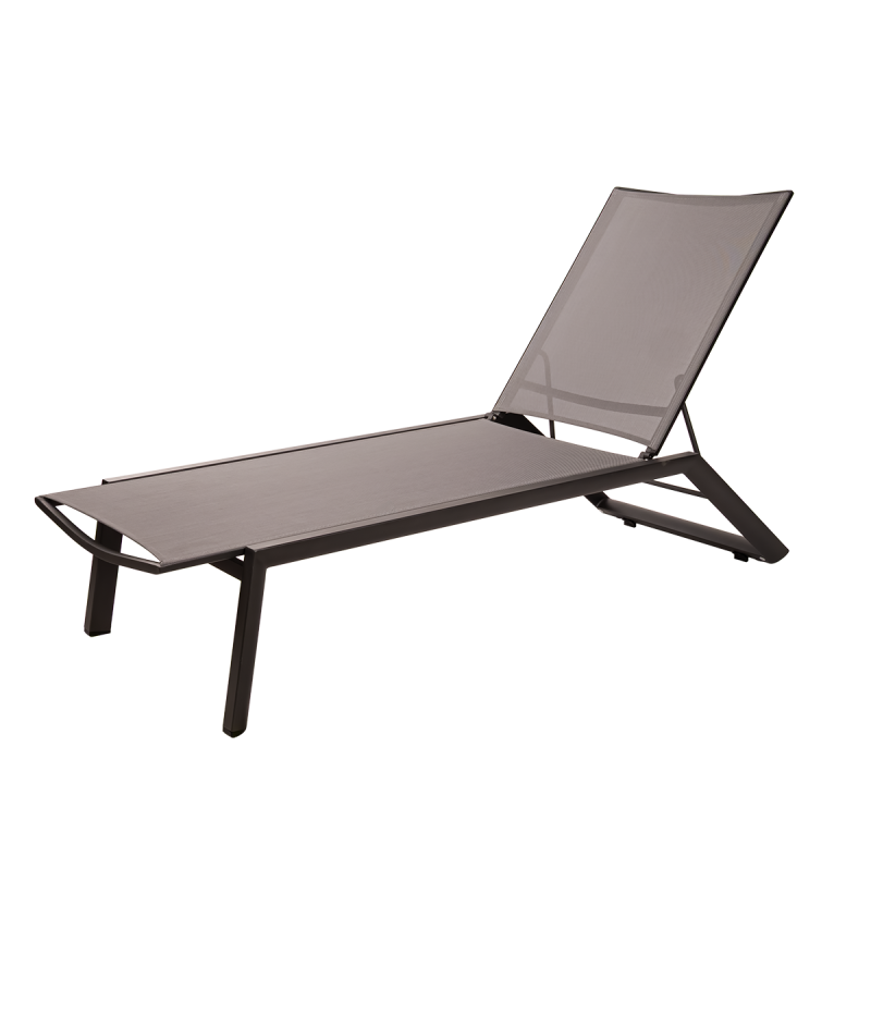Leżak aluminiowy Riviera grafitowy