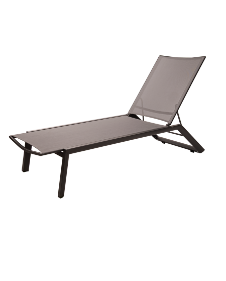 Leżak Riviera antracytowo-grafitowy