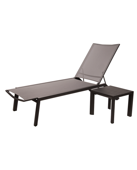Leżak aluminiowy Riviera grafitowy