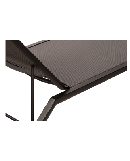 Leżak Riviera antracytowo-grafitowy