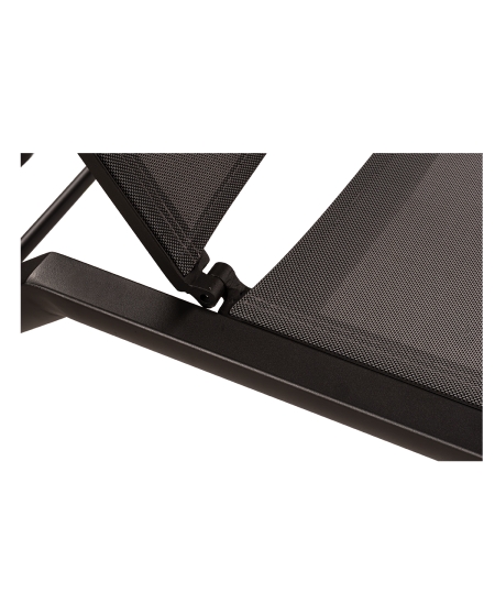 Leżak Riviera antracytowo-grafitowy