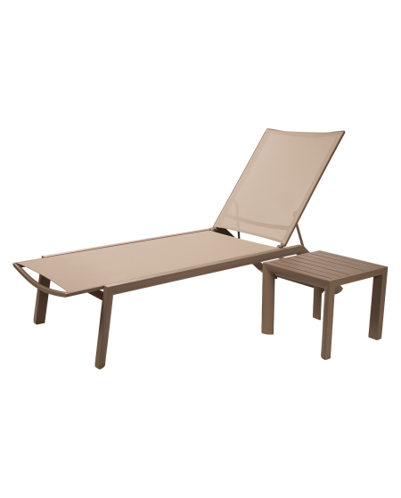 Leżak aluminiowy Riviera szampański