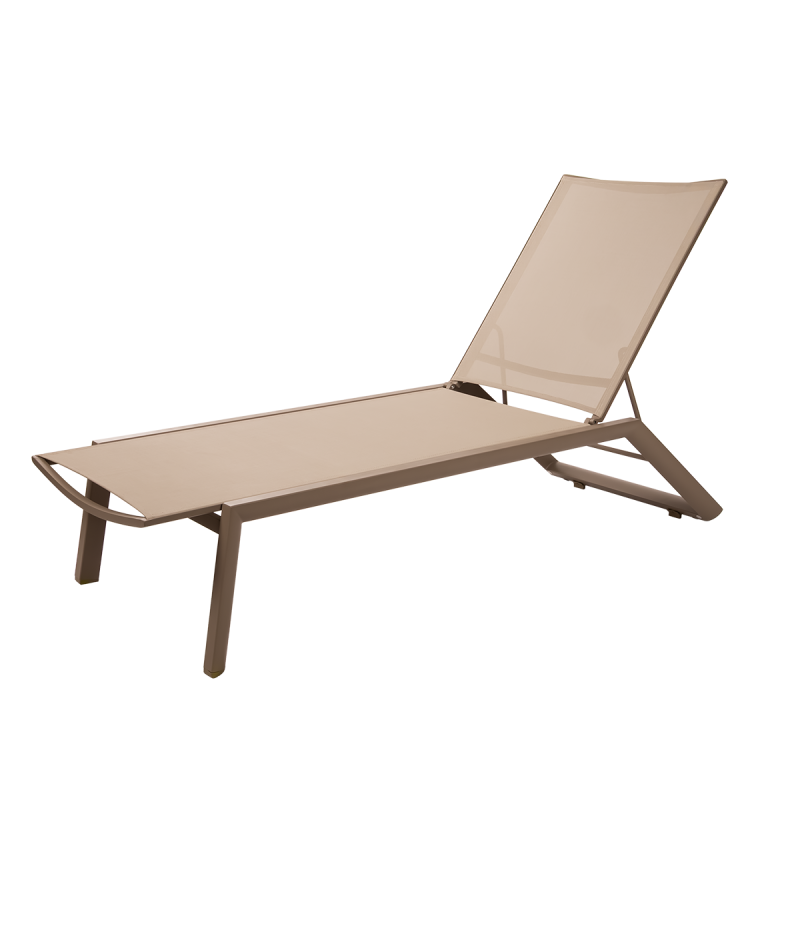 Leżak aluminiowy Riviera szampański