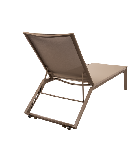 Leżak Riviera szampańsko-beżowy