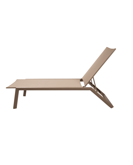 Leżak Riviera szampańsko-beżowy