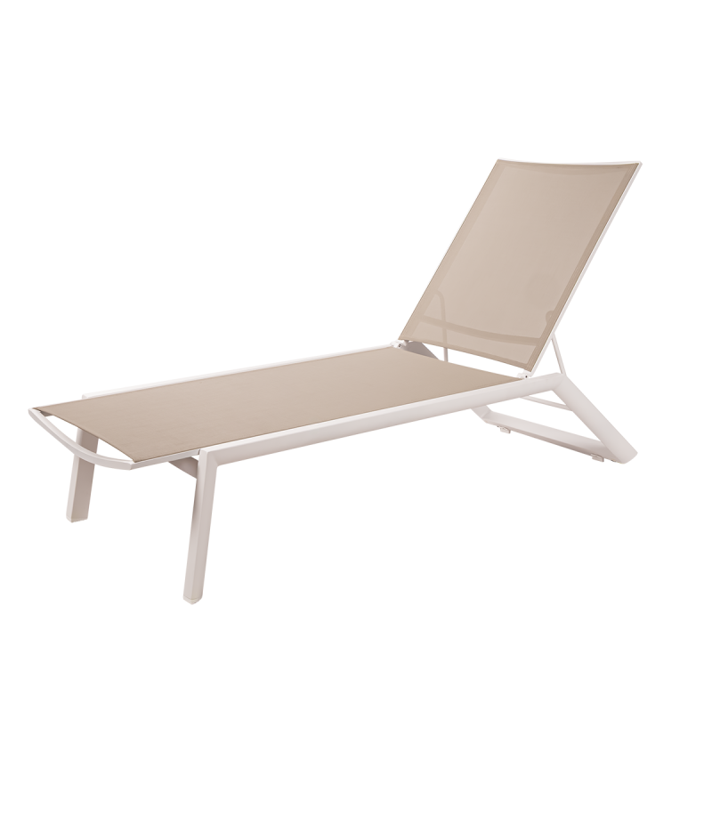 Leżak aluminiowy Riviera beżowy