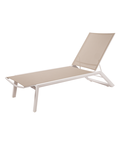 Leżak aluminiowy Riviera beżowy