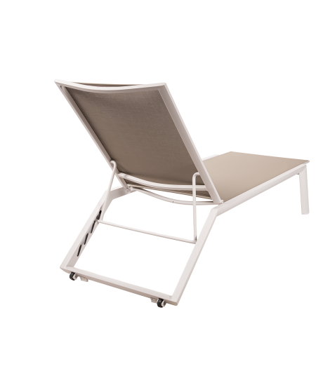 Leżak aluminiowy Riviera beżowy